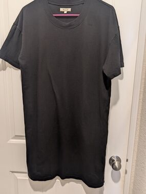 Madewell Black Mini T-Shirt Dress